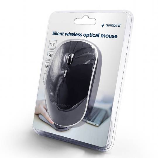 Gembird Silent Wireless Optical Mouse Black