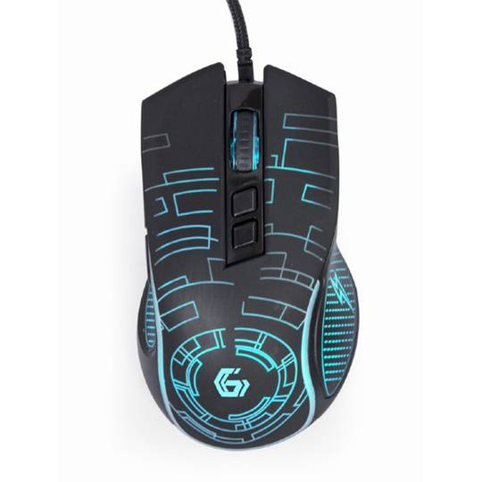 Mouse da gioco LED cablato USB Gembird nero