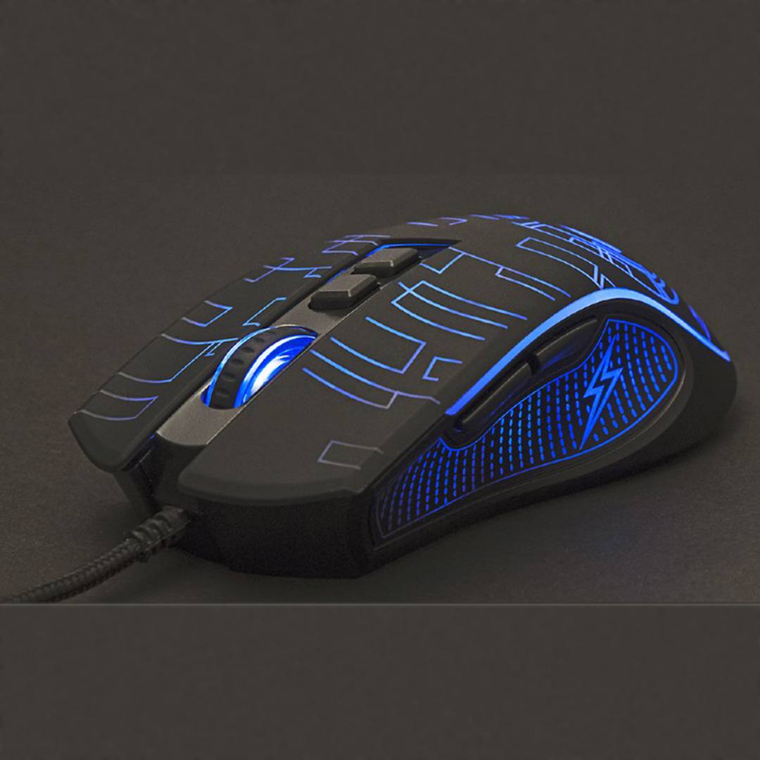 Mouse da gioco LED cablato USB Gembird nero