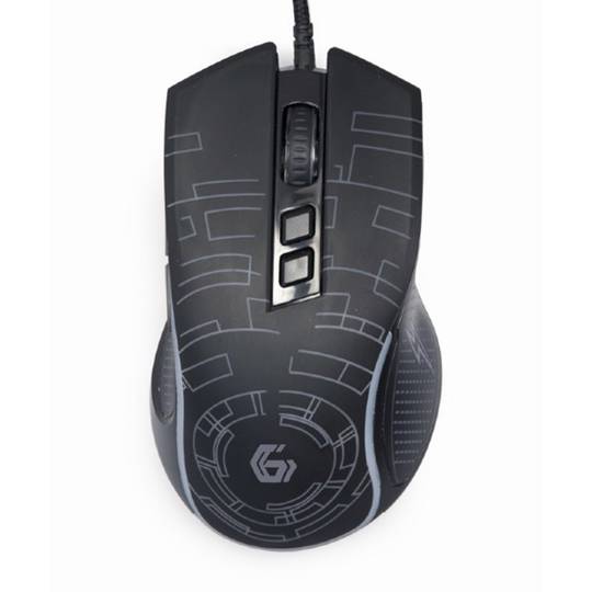 Mouse da gioco LED cablato USB Gembird nero