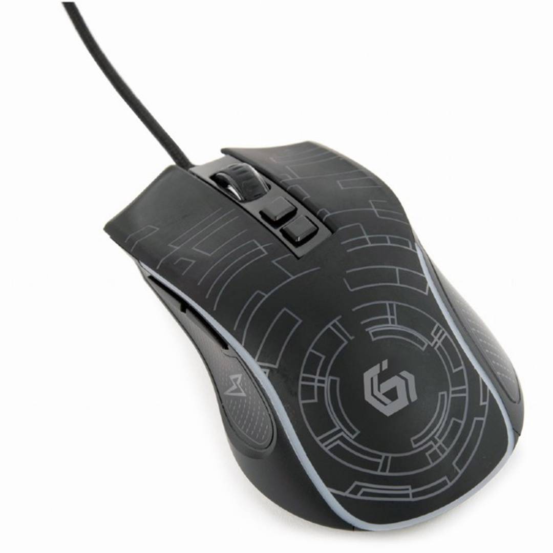 Mouse da gioco LED cablato USB Gembird nero