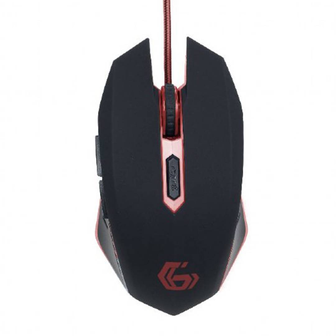 Mouse da gioco Gembird USB nero e rosso