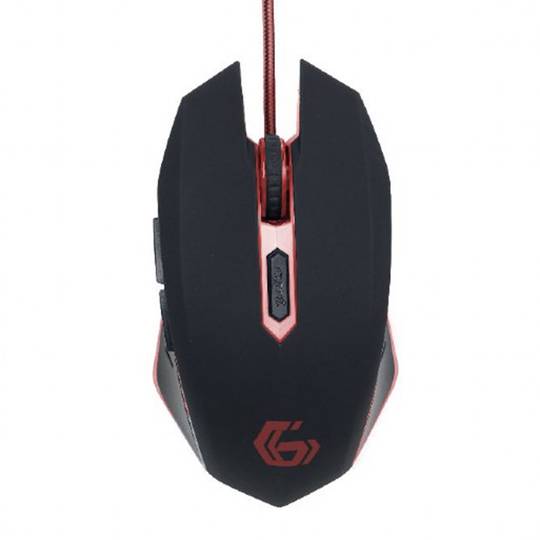 Mouse da gioco Gembird USB nero e rosso