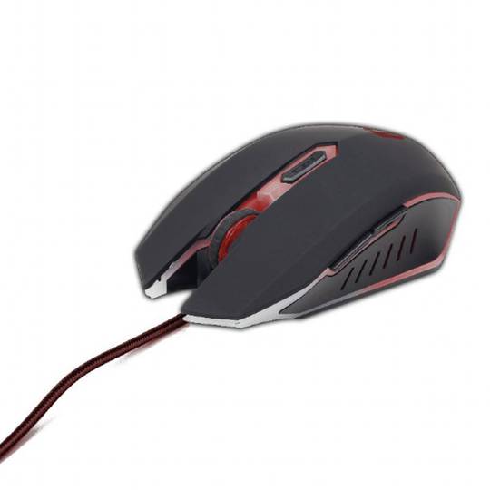 Mouse da gioco Gembird USB nero e rosso