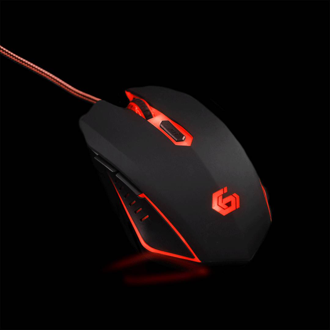 Mouse da gioco Gembird USB nero e rosso