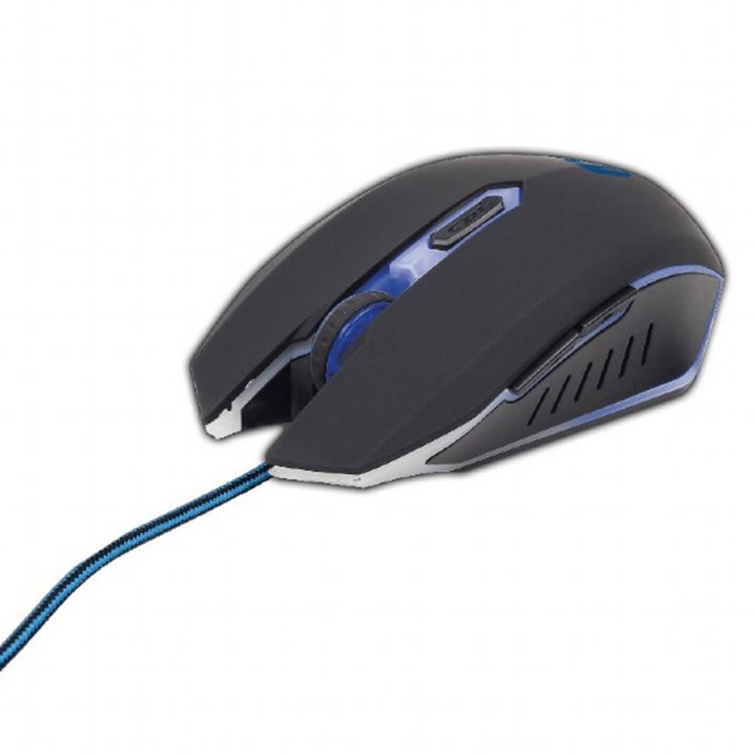 Mouse da gioco Gembird USB nero e blu