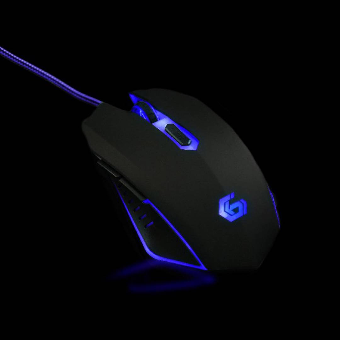 Mouse da gioco Gembird USB nero e blu