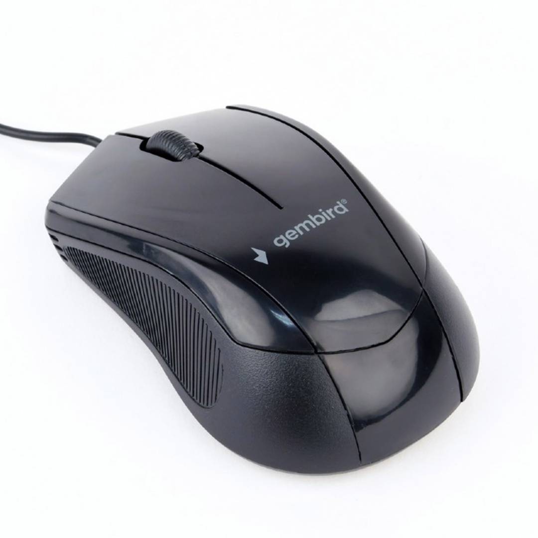 Gembird 1000 DPI USB mouse with 3 buttons in black color