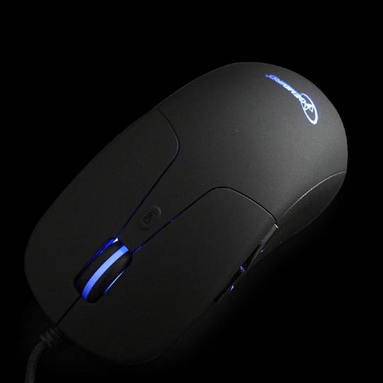 Gembird USB Illuminated Mouse with 6 buttons and 2400 DPI in black color