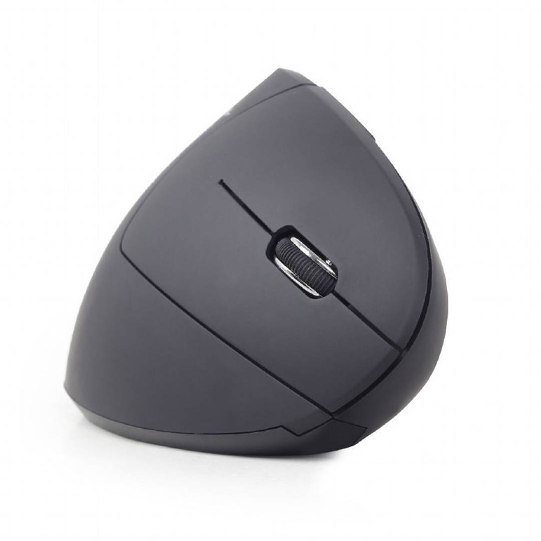 Gembird USB vertical mouse with 6 buttons black