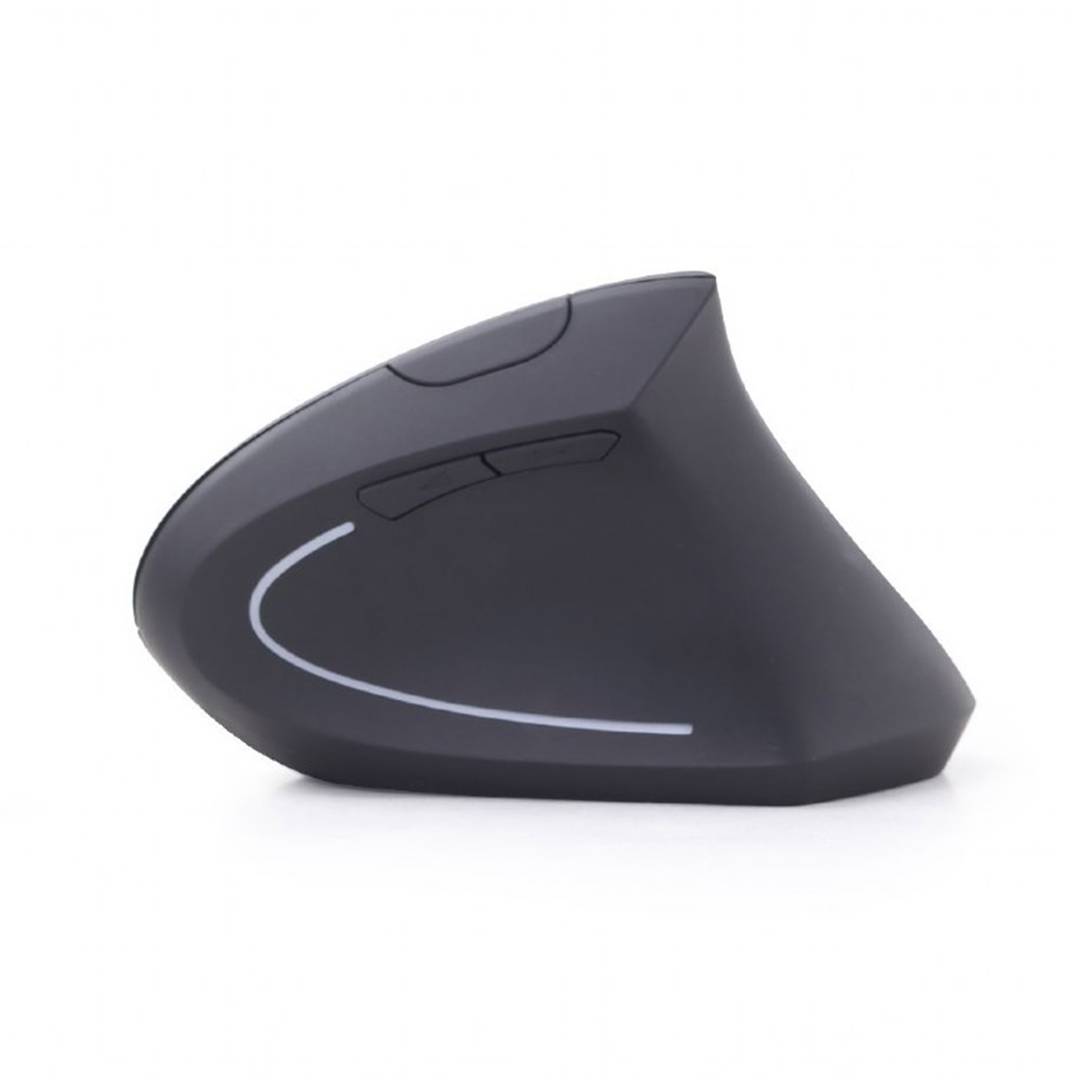 Gembird USB vertical mouse with 6 buttons black