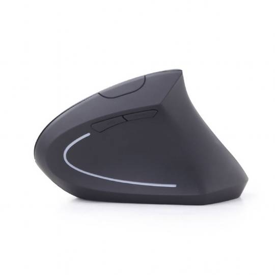 Gembird USB vertical mouse with 6 buttons black