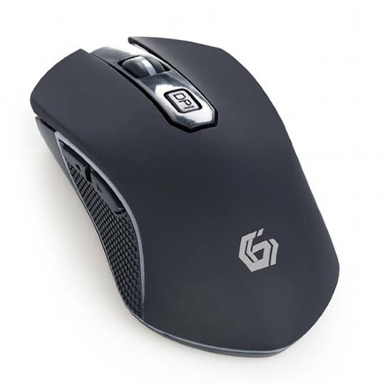 Gembird RGB 6-Button Rechargeable Wireless Gaming Mouse in Black