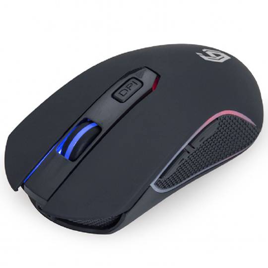 Gembird RGB 6-Button Rechargeable Wireless Gaming Mouse in Black