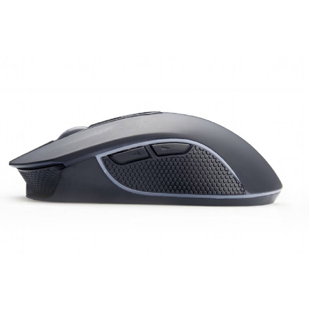 Gembird RGB 6-Button Rechargeable Wireless Gaming Mouse in Black