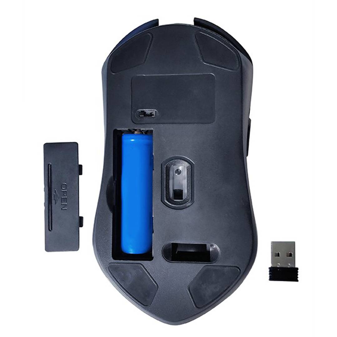 Gembird RGB 6-Button Rechargeable Wireless Gaming Mouse in Black