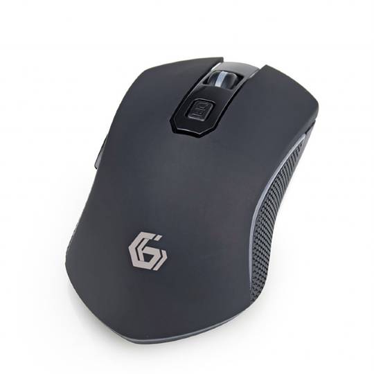 Gembird RGB 6-Button Rechargeable Wireless Gaming Mouse in Black