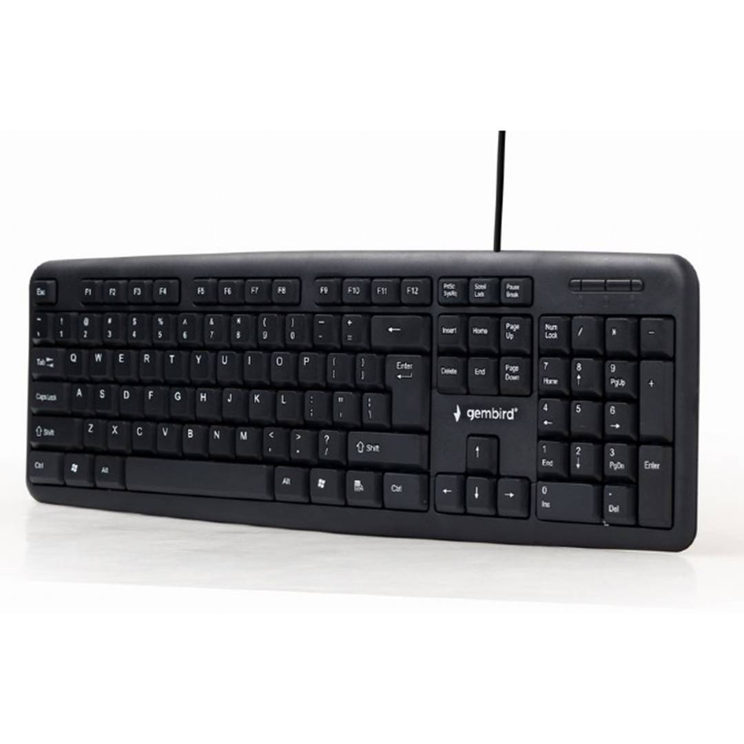 Gembird USB Keyboard with US Layout in Black