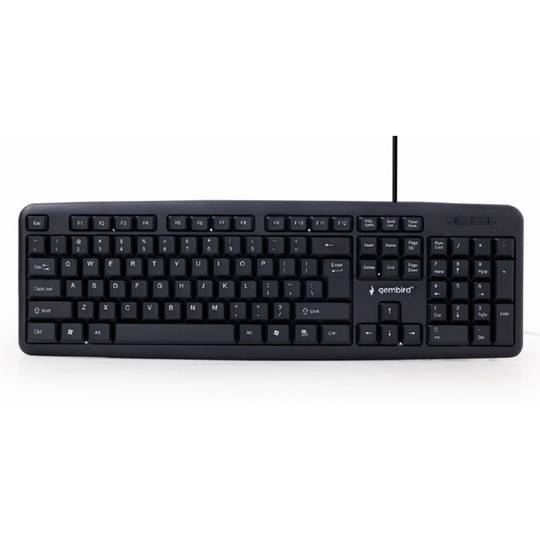Gembird USB Keyboard with US Layout in Black