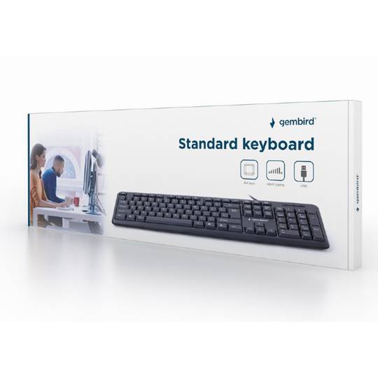 Teclado Gembird Português Preto USB
