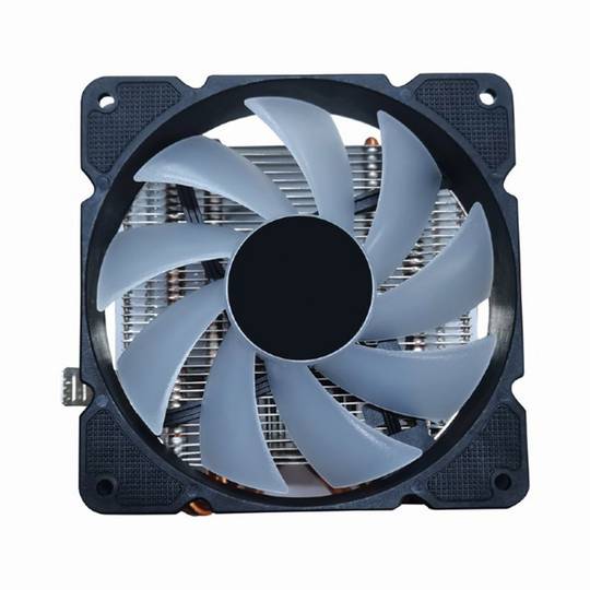 Ventoinha de resfriamento de CPU Gembird 12 cm 100 W com LED multicolorido de 4 pinos