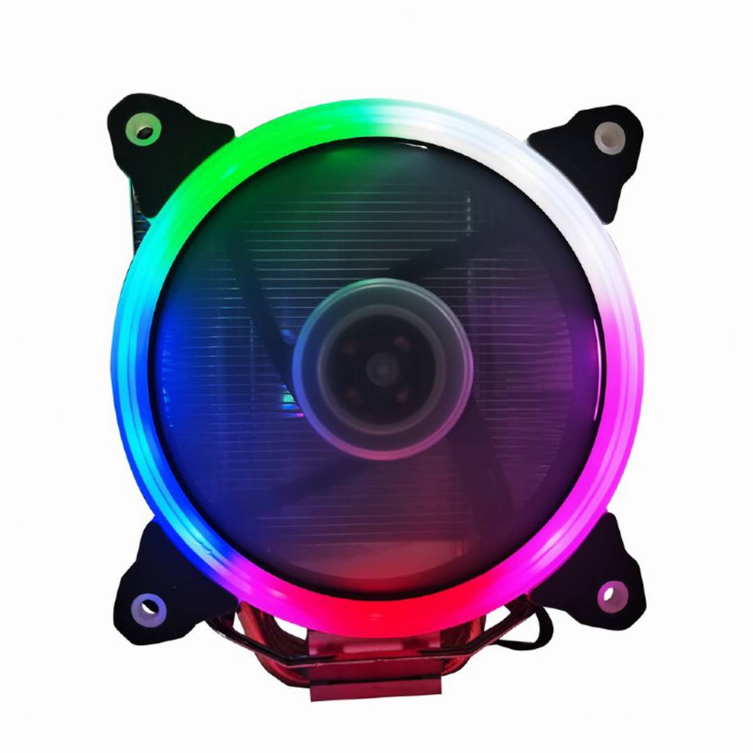 Gembird 12cm 150W Power CPU Cooling Fan with 4-Pin Multicolor LED