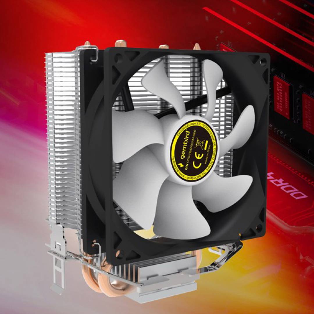 Ventola di raffreddamento CPU Gembird 9 cm 95 W con connettore a 4 pin