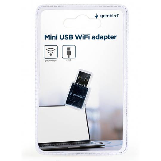Adaptador USB WiFi mini de GEMBIRD, 300 Mbps