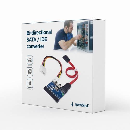 Conversor Gembird SATA para IDE e vice-versa.