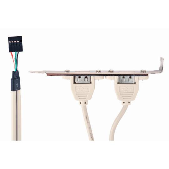 Suporte Gembird 2x Slot para placa-mãe USB