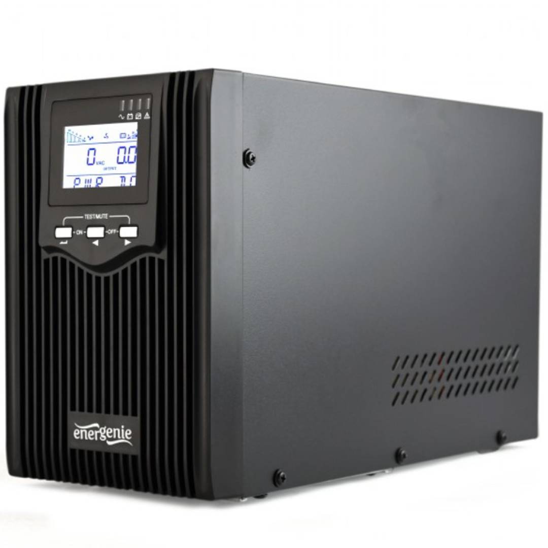 Gembird 1000VA Pure Sine Wave USB LCD UPS Black EG-UPS-PS1000-01