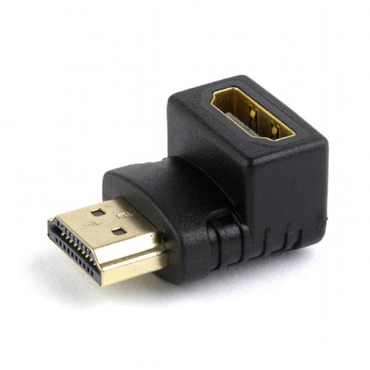 Gembird A-HDMI90-FML HDMI female to HDMI male adapter down angled