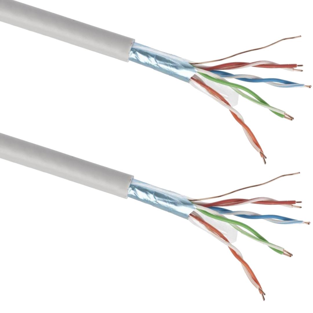 100 m gray FPC-5004E-SOL/100 Cat. 5e FTP CCA ethernet network cable reel