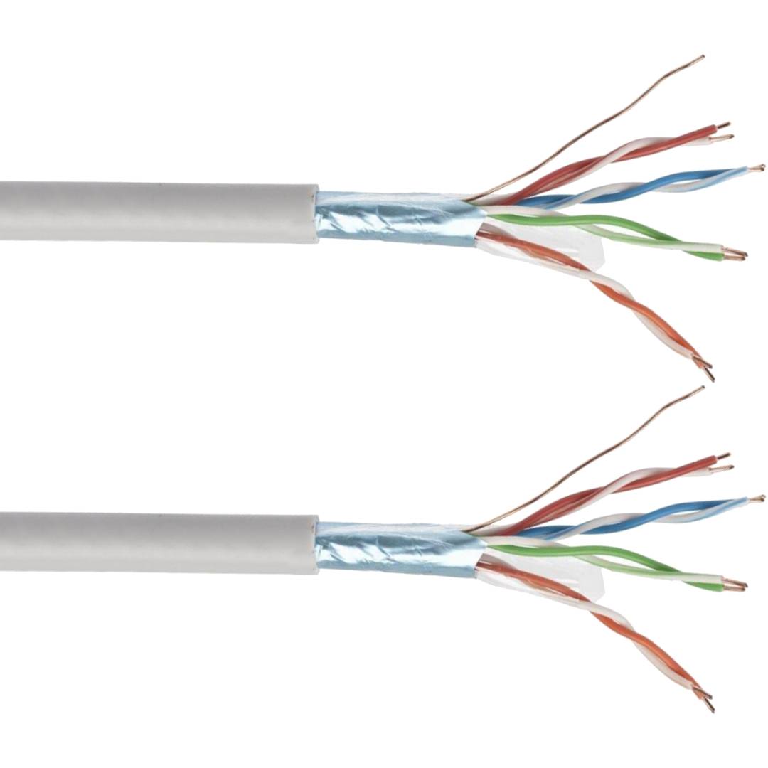 100 m gray FPC-5004E-SOL/100 Cat. 5e FTP CCA ethernet network cable reel