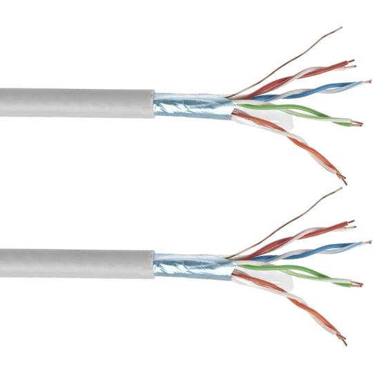 100 m gray FPC-5004E-SOL/100 Cat. 5e FTP CCA ethernet network cable reel