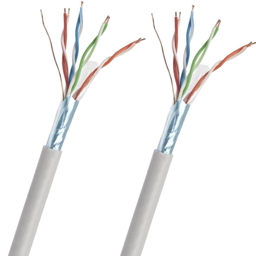 100 m gray FPC-5004E-SOL/100 Cat. 5e FTP CCA ethernet network cable reel