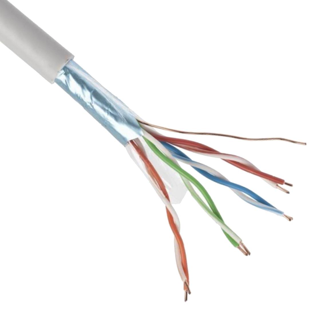 100 m gray FPC-5004E-SOL/100 Cat. 5e FTP CCA ethernet network cable reel