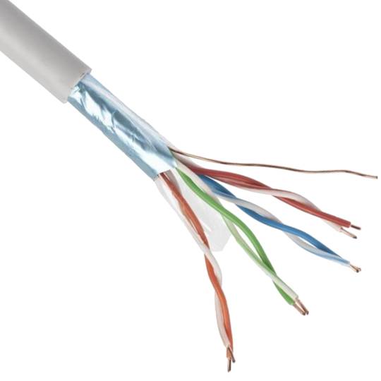 100 m gray FPC-5004E-SOL/100 Cat. 5e FTP CCA ethernet network cable reel