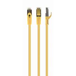 Câble réseau Ethernet LAN S/FTP LSZH RJ45 Cat6a jaune 0,25 m Gembird PP6A-LSZHCU-Y-0.25M