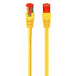Kabel sieci Ethernet LAN S/FTP LSZH RJ45 Cat6a żółty 1 m Gembird PP6A-LSZHCU-Y-1M