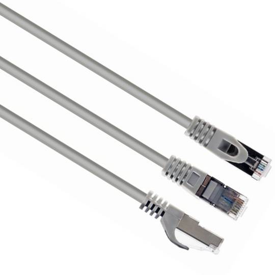 Cat. 6a FTP Ethernet Netzwerkkabel 50m Grau PP6A-LSZHCU-50M