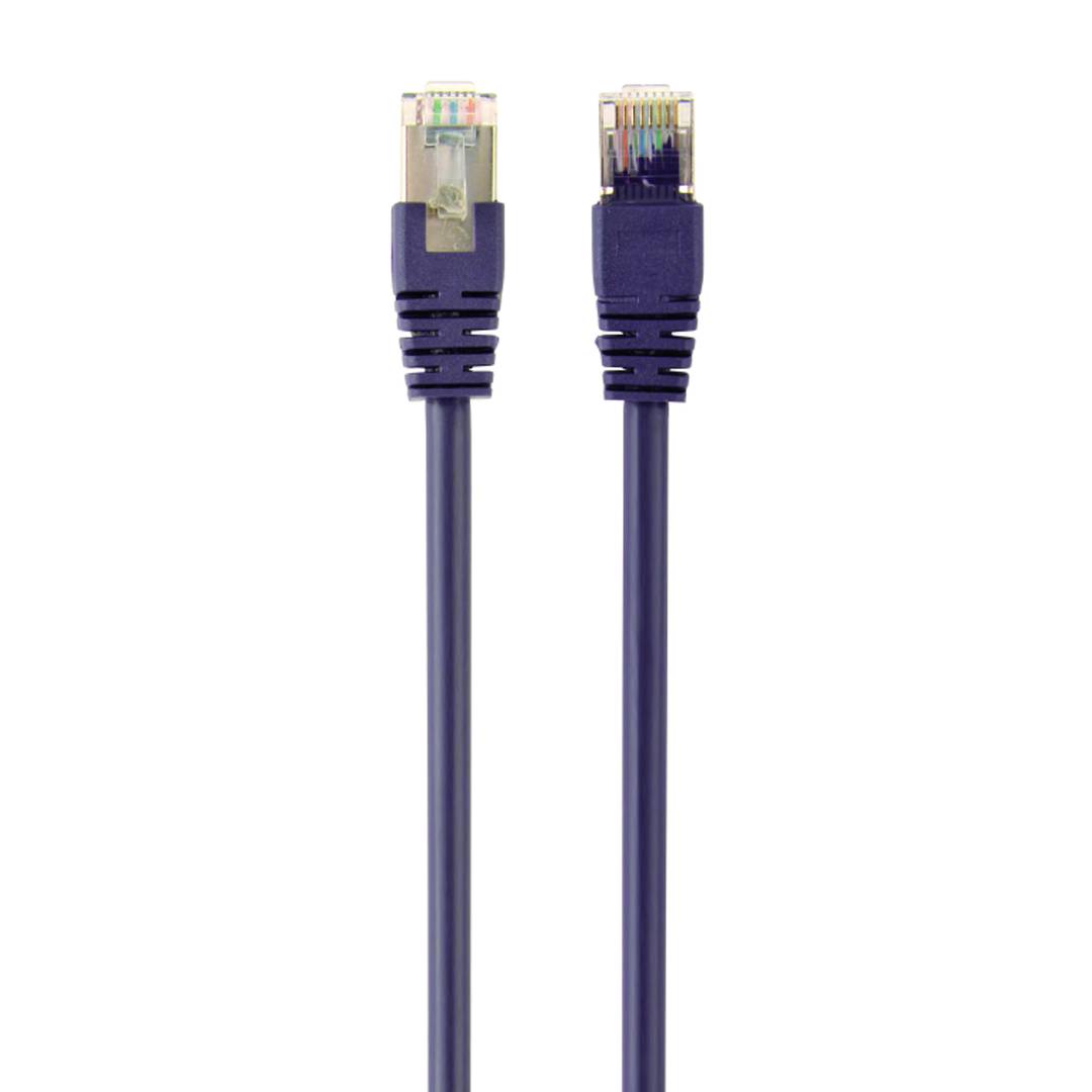 1 m Kat. 6 FTP-Ethernet-Netzwerkkabel lila PP6A-LSZHCU-V-1M