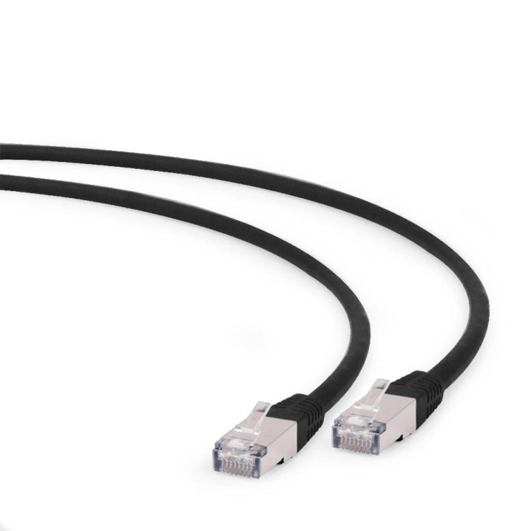 Kabel sieci Ethernet LAN S/FTP LSZH RJ45 Cat6a czarny 0,25 m Gembird PP6A-LSZHCU-BK-0,25M