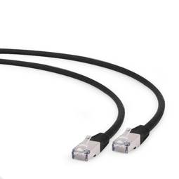 Ethernet netwerkkabel LAN S/FTP LSZH RJ45 Cat6a zwart 1 m Gembird PP6A-LSZHCU-BK-1M