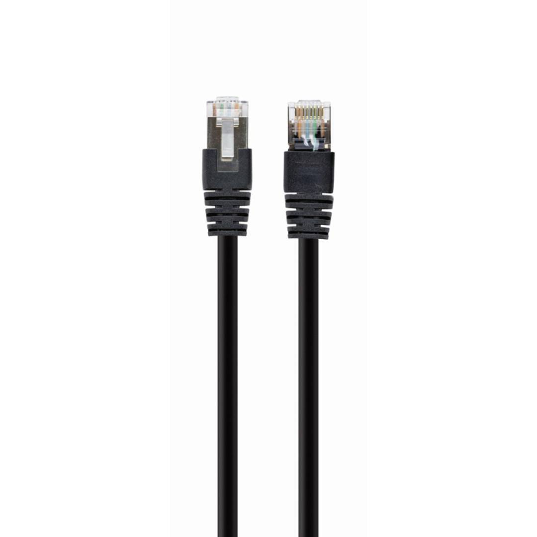  Cavo Patch Cat.7 Plug RJ45 6A S/FTP LSZH Nero - Cavo Patch  Nero