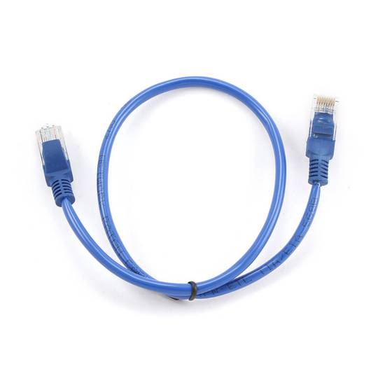 Kabel sieciowy Gembird UTP Cat.5e 0,5m kolor niebieski PP12-0.5M/B