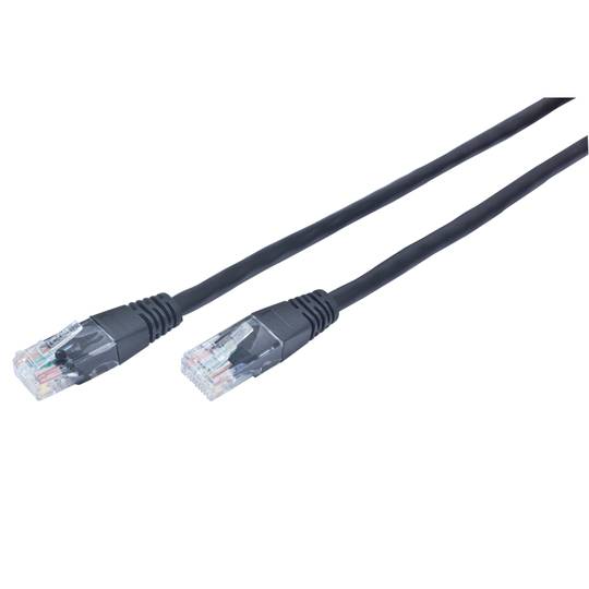 Gembird UTP Cat.5e Netzwerkkabel 0,25 m schwarz PP12-0.25M/BK