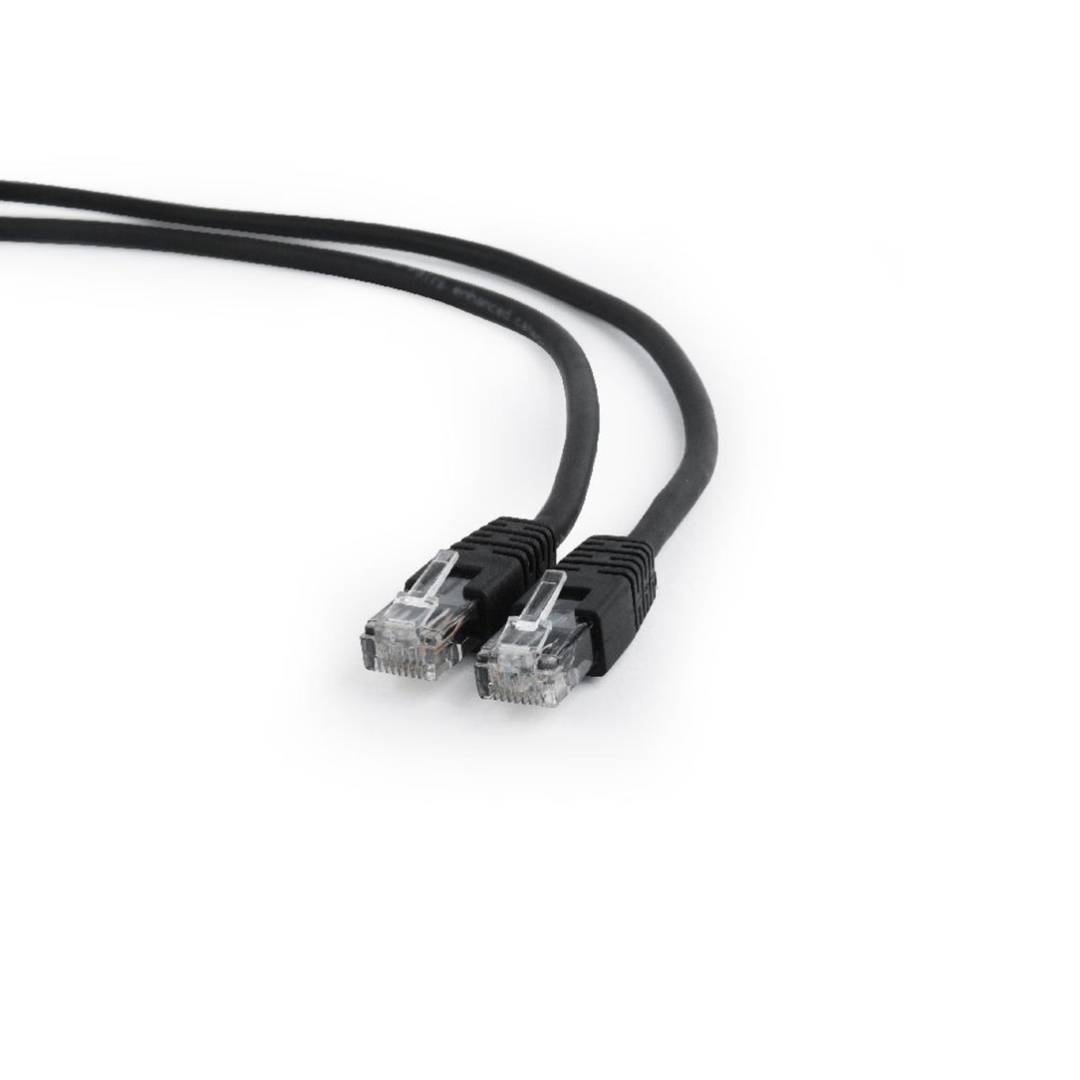 Kabel sieciowy Gembird UTP Cat.6 0,5m kolor czarny PP6U-0.5M/BK