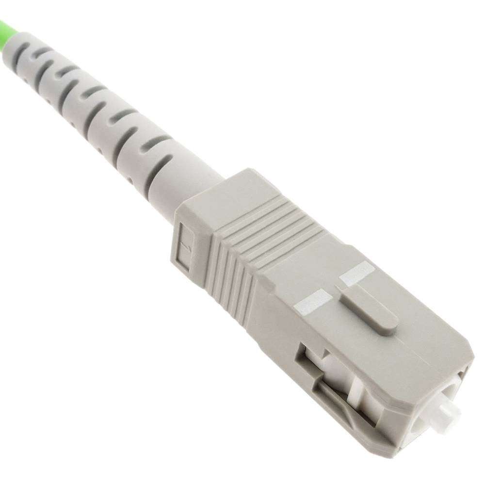 BeMatik Cavo Fibra Ottica OM5 Multimodale Simplex SC/PC A SC/PC – 3 Metri – 100Gb – LSZH Verde