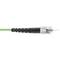 Cable de fibra òptica OM5 multimode simplex 50µm/125µm ST/PC a ST/PC 100Gb de 1 m
